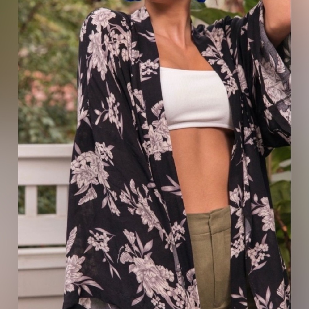 Spiritual Gangster Maya Kimono Floral Print Women’s OS